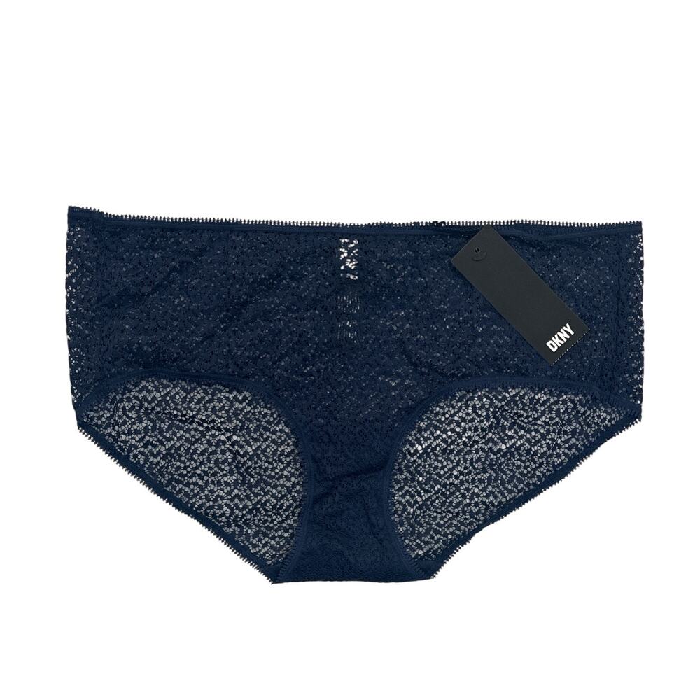 DKNY Modern Lace Hipster Panty Navy Blue Women’s XL  NEW